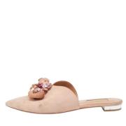 Pre-owned Beige semsket skinn Aquazzura Leiligheter