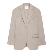 Oversized Box Blazer - Taupe