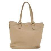 Pre-owned Beige skinn Prada skulderveske