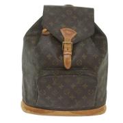 Pre-owned Brunt lerret Louis Vuitton Montsouris