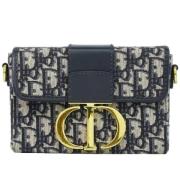 Pre-owned Navy Canvas Dior Clutch