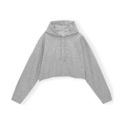 Butterfly Logo Cropped Hoodie
