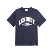 Mørk Blå/Lys Elfenben University T-Shirt