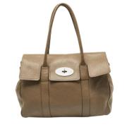 Pre-owned Beige Laer Mulberry Tote