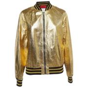 Pre-owned Gucci-jakke i metallisk stoff