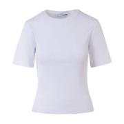 Klassisk Pippa Rib Tee - Hvit