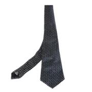 Pre-owned Navy Fabric Armani Tie