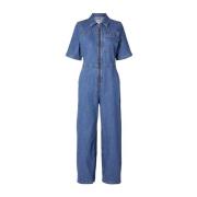 Marine Jumpsuit - Medium Blue Denim