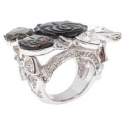 Pre-owned Dior-ring i solvmetall