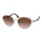 Serpenti Sunglasses in Pale Gold/Brown Shaded