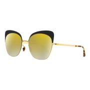 Solbriller Anneli i Shiny Gold Matte Black