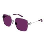 Silver/Violet Sunglasses