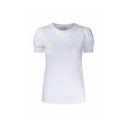 Hvit Ella & Il Maddy Tee White T-Shirt