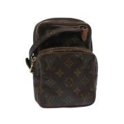 Pre-owned Brunt lerret Louis Vuitton Amazone