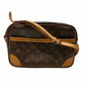 Pre-owned Brunt lerret Louis Vuitton Trocadero