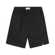 Dark Navy Les Deux Otto Linen Shorts Shorts