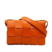 Pre-owned Oransje skinn Bottega Veneta kassettveske