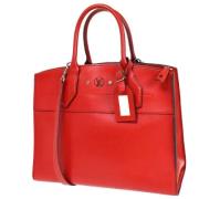 Pre-owned Red Leather Louis Vuitton City dampbat