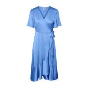 Yasthea 2/4 Midi Wrap Dress S. - Ashleigh Blue