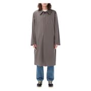 Taupe Bomull Twill Trenchcoat
