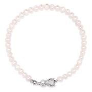 Women's Pearl Choker with Silver Panther Head