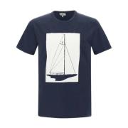Melton Blue Båt T-skjorte for Menn