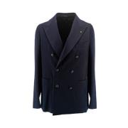 Klassisk Ullblanding Blazer Jakke