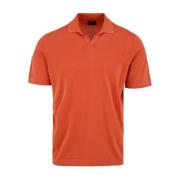 Oransje Poloskjorte for Menn