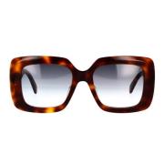 Rektangulære skilpaddesolbriller med gradientlinser