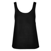 Flared tanktop med brede stropper