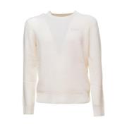 Beige Crew Neck Ullgenser