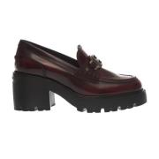 Bordeaux Børstet Skinn Loafer