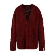 Rød Cardigan Sweaters