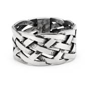 Men's Stainless Steel Woven Chain Ring