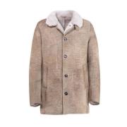 Vintage Shearling Semsket Jakke