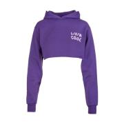 Lilla Orkide Crop Hoodie Artwork