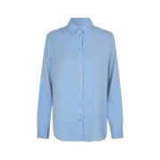 Lysblå Slim Fit Skjorte med Lange Armer