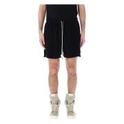 Sorte Bomull Jersey Shorts