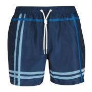 Korte shorts, Blått motiv badetøy