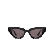 Kvinner solbriller med cateye-ramme i svart