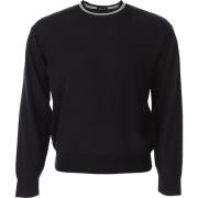 Blå Sweaters fra Emporio Armani