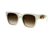 Glamorøse firkantede solbriller med Fendi-motiv