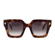 Firkantede solbriller for kvinner - Roma Fe40101I 55B
