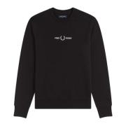 Brodert Grafisk Sweatshirt