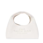 Hvit Mini Sack Bag med Logo