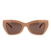 Unike Cat-Eye solbriller med brun ramme og matchende linser