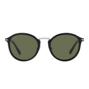Stilige polariserte solbriller med grønt glass
