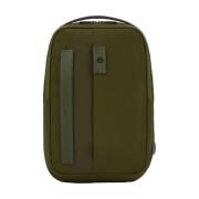 Grønn Bucket Bag Ryggsekk med Laptop og iPad Rom