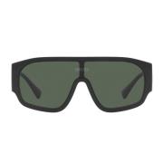 Mørkegrønne Pute Solbriller med Svart Ramme