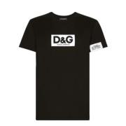 Svarte T-skjorter og Polos fra Dolce Gabbana